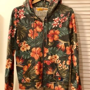 AviatorNation KAUAI ZIP HOODIE - CHARCOAL Unisex